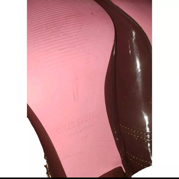 Colin Stuart Brown Heels Size 5M SB5#3 - Picture 9 of 10